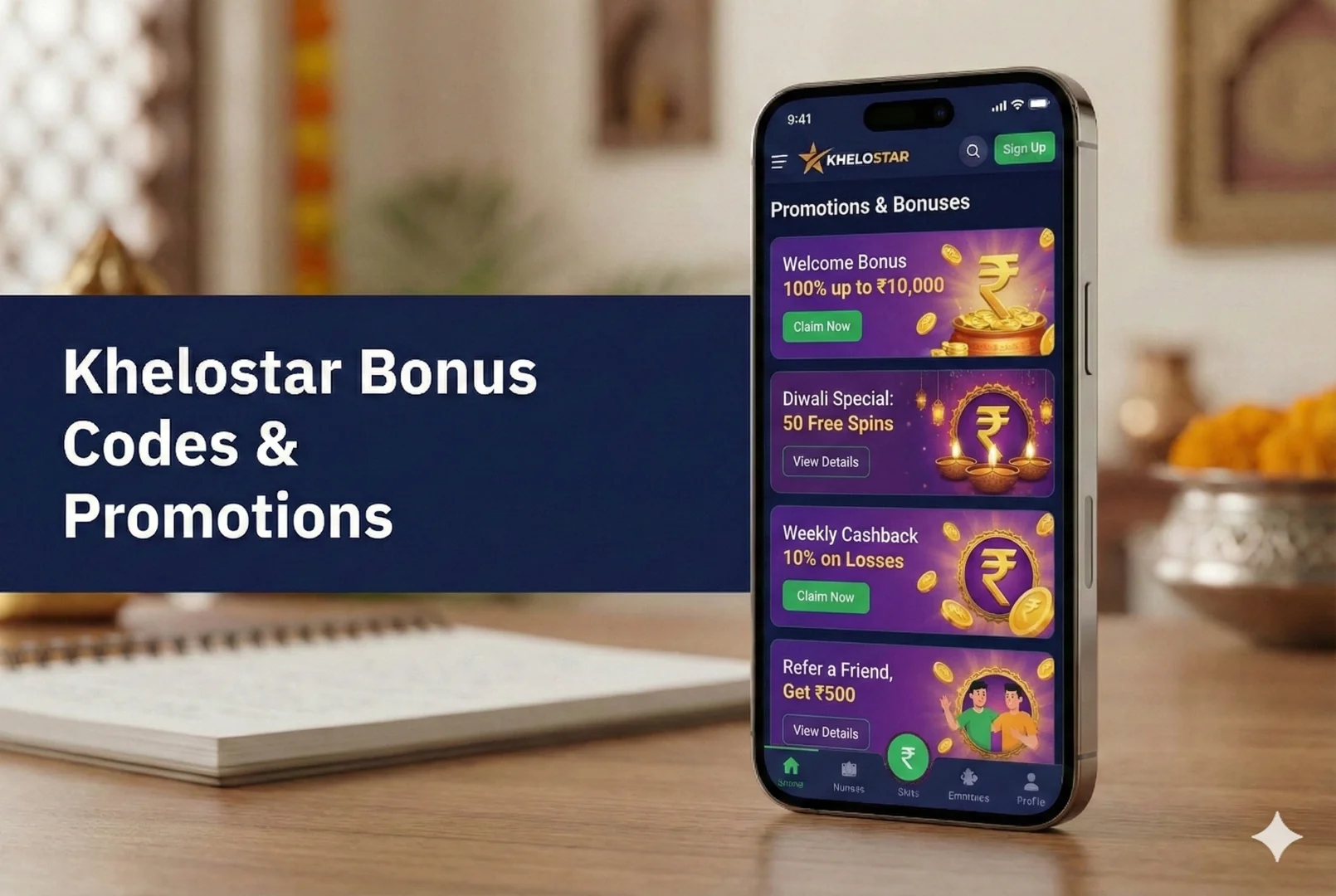 Khelostar Bonus Codes and Promotions