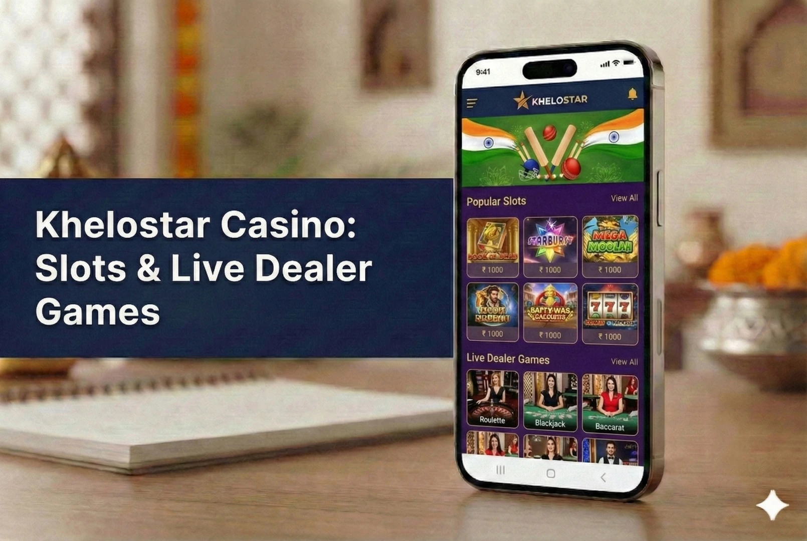 Khelostar Casino: Slots and Live Dealer Games