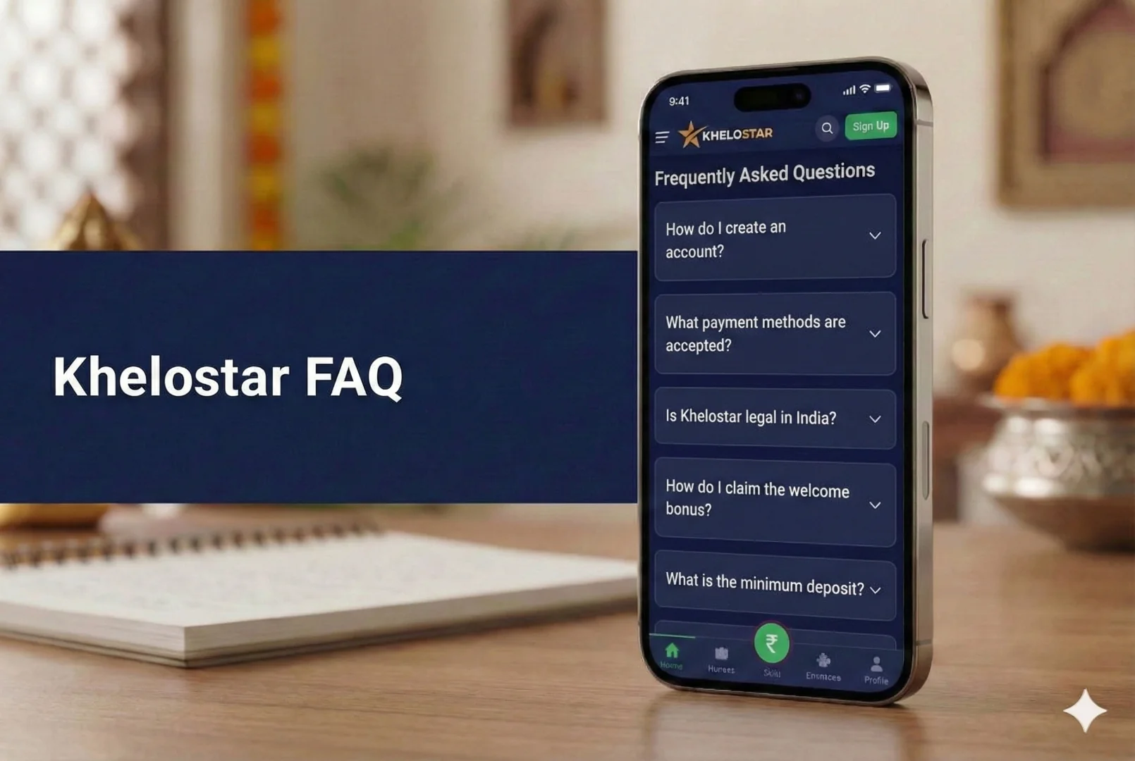 Khelostar FAQ